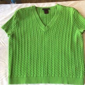 Ralph Lauren RALPH Short Sleeve Cable Knit Sweater